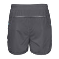 Grey-Aqua - Back - Spiro Mens Sports Micro-Lite Running Shorts