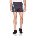 Grey-Aqua - Side - Spiro Mens Sports Micro-Lite Running Shorts