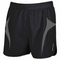 Black-Grey - Front - Spiro Mens Sports Micro-Lite Running Shorts