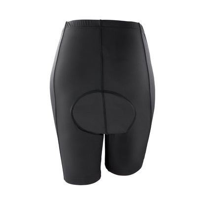 Black - Back - Spiro Mens Padded Bikewear - Cycling Shorts