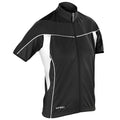 Black-Black - Front - Spiro Womens Bikewear - Cycling 1-4 Zip Cool-Dry Performance Fleece Top - Light Jacket