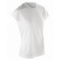 White - Back - Spiro Womens-Ladies Sports Quick-Dry Short Sleeve Performance T-Shirt