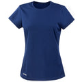 Navy - Front - Spiro Womens-Ladies Sports Quick-Dry Short Sleeve Performance T-Shirt
