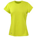 Lime Green - Front - Spiro Womens-Ladies Sports Quick-Dry Short Sleeve Performance T-Shirt