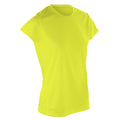 Lime Green - Side - Spiro Womens-Ladies Sports Quick-Dry Short Sleeve Performance T-Shirt