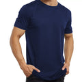 Navy - Back - Spiro Mens Quick-Dry Sports Short Sleeve Performance T-Shirt