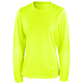Lime Green - Front - Spiro Ladies-Womens Sports Quick-Dry Long Sleeve Performance T-Shirt