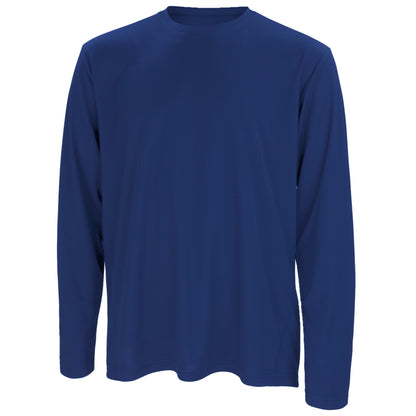 Navy - Front - Spiro Mens Sports Quick-Dry Long Sleeve Performance T-Shirt