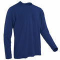Navy - Back - Spiro Mens Sports Quick-Dry Long Sleeve Performance T-Shirt