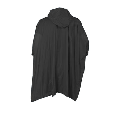 Black - Back - Splashmacs Unisex Adults Plastic Poncho - Rain Mac