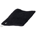 Black - Front - Towel City Luxury Range 550 GSM - Sports Golf Towel (30 X 50 CM)