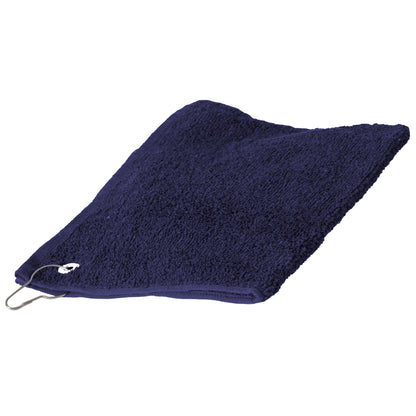 Navy - Front - Towel City Luxury Range 550 GSM - Sports Golf Towel (30 X 50 CM)