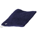 Navy - Front - Towel City Luxury Range 550 GSM - Sports Golf Towel (30 X 50 CM)