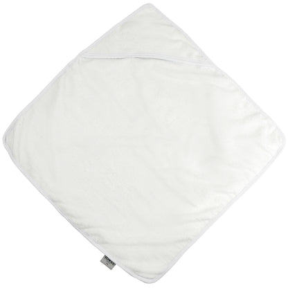 White-White - Front - Towel City Baby Hooded Bath Towel (360 GSM)