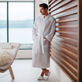 White - Lifestyle - Towel City Waffle 220 GSM Bath Robe - Towel