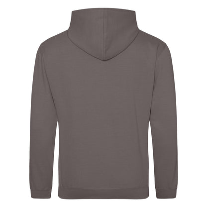 Steel Grey - Back - Awdis Unisex College Hooded Sweatshirt - Hoodie