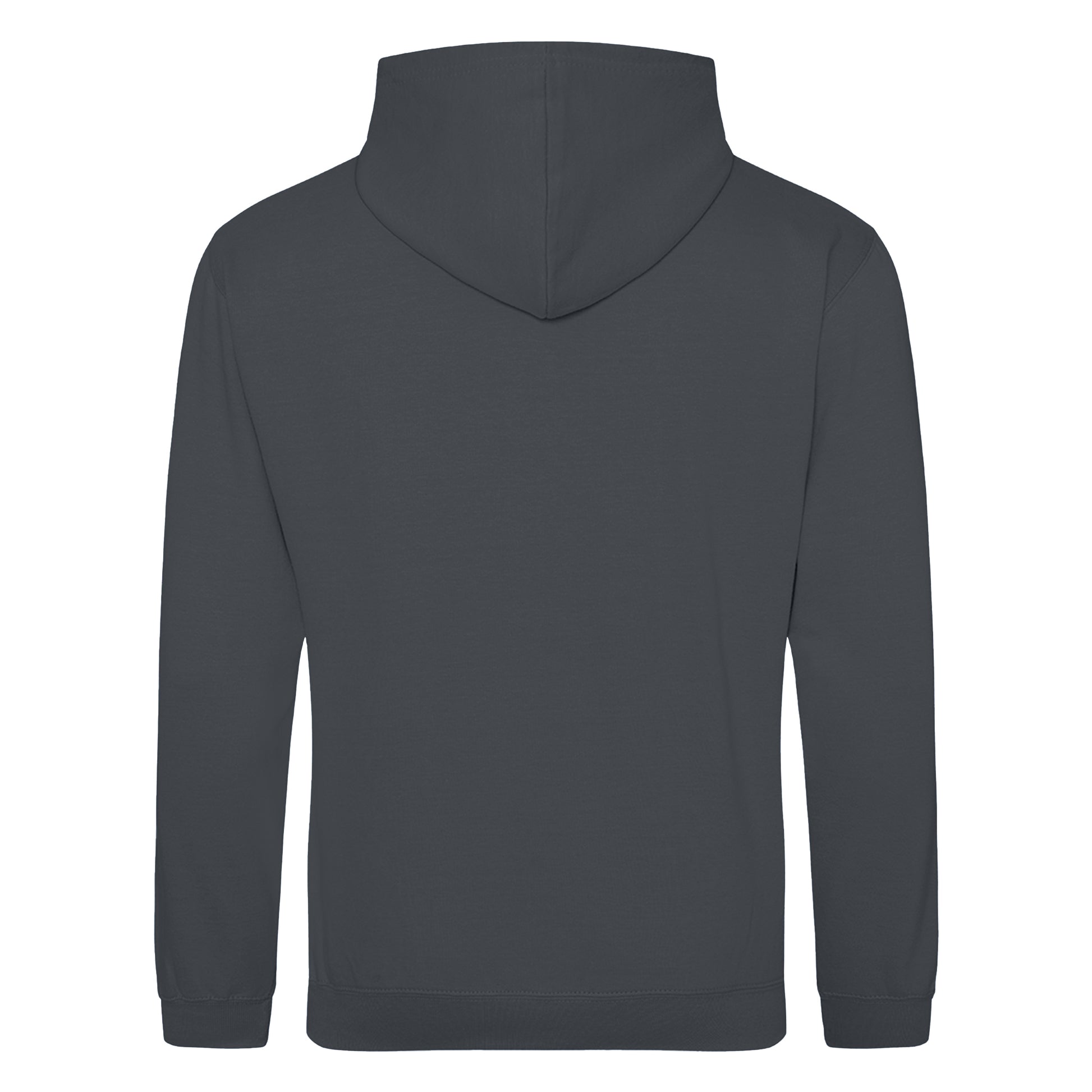 Storm Grey - Back - Awdis Unisex College Hooded Sweatshirt - Hoodie