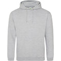 Heather Grey - Front - Awdis Unisex College Hooded Sweatshirt - Hoodie