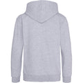 Heather Grey - Back - Awdis Unisex College Hooded Sweatshirt - Hoodie