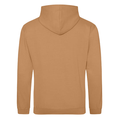 Caramel Latte - Back - Awdis Unisex College Hooded Sweatshirt - Hoodie