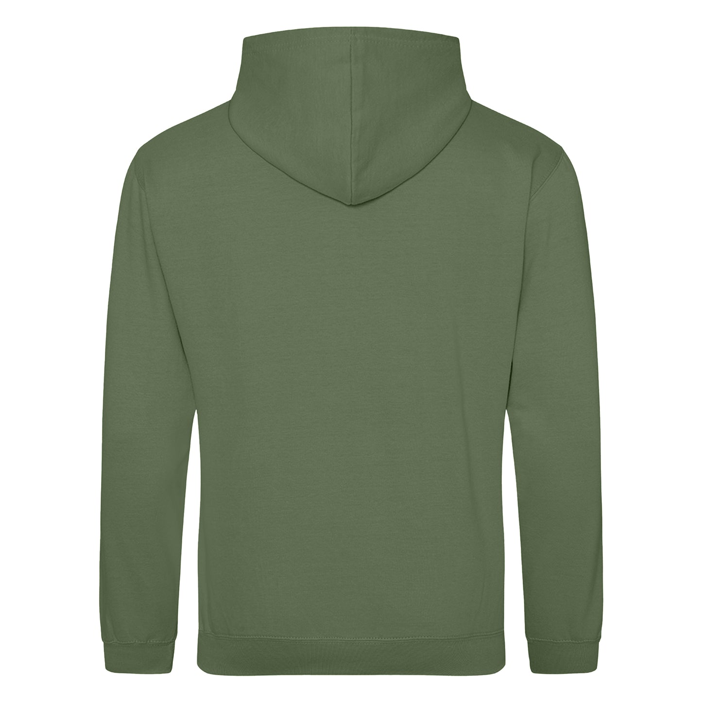 Earthy Green - Back - Awdis Unisex College Hooded Sweatshirt - Hoodie