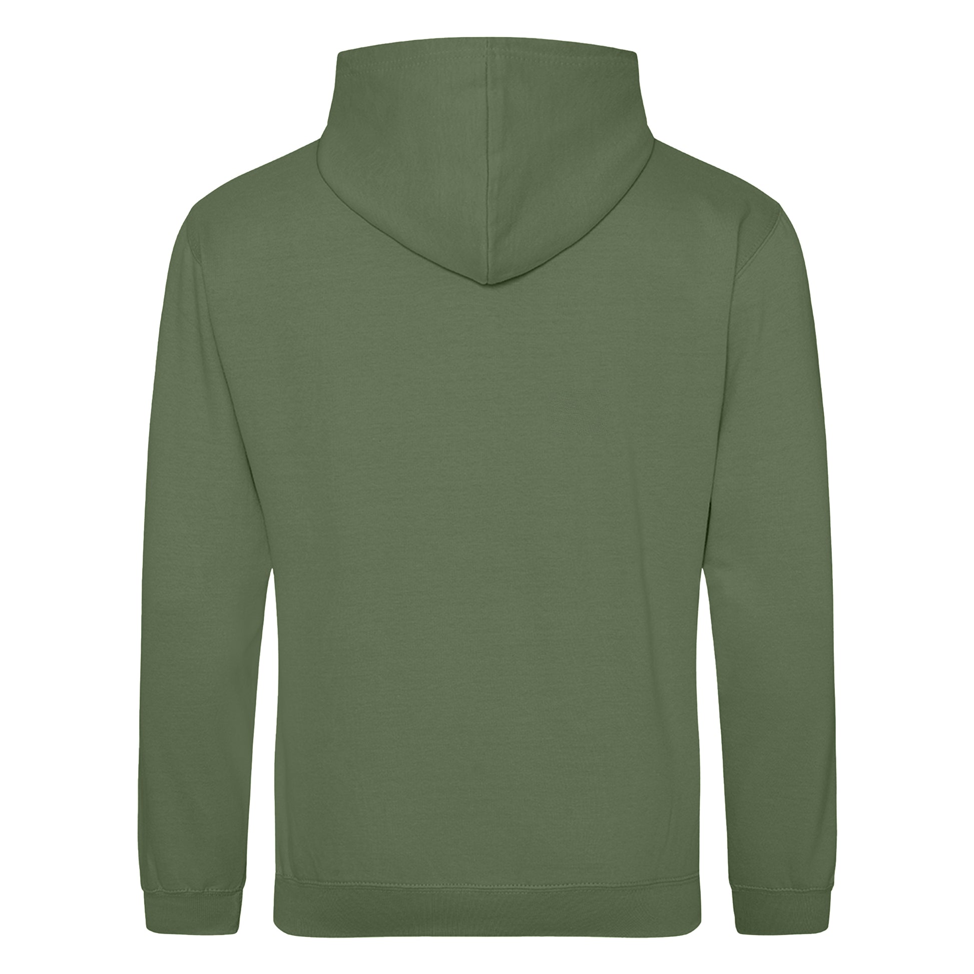 Earthy Green - Back - Awdis Unisex College Hooded Sweatshirt - Hoodie