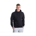 Jet Black - Back - Awdis Unisex College Hooded Sweatshirt - Hoodie