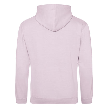 Baby Pink - Back - Awdis Unisex College Hooded Sweatshirt - Hoodie