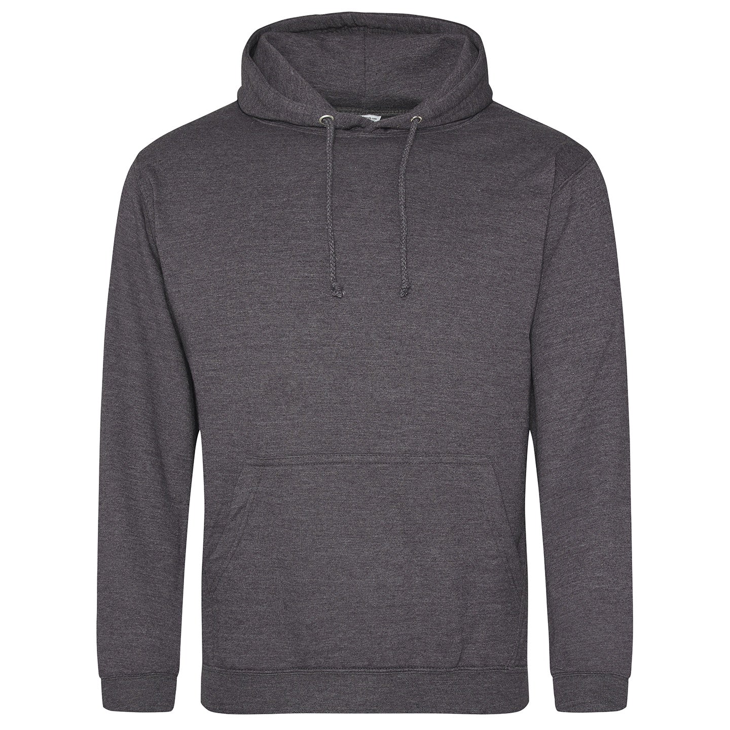 Charcoal - Front - Awdis Unisex College Hooded Sweatshirt - Hoodie