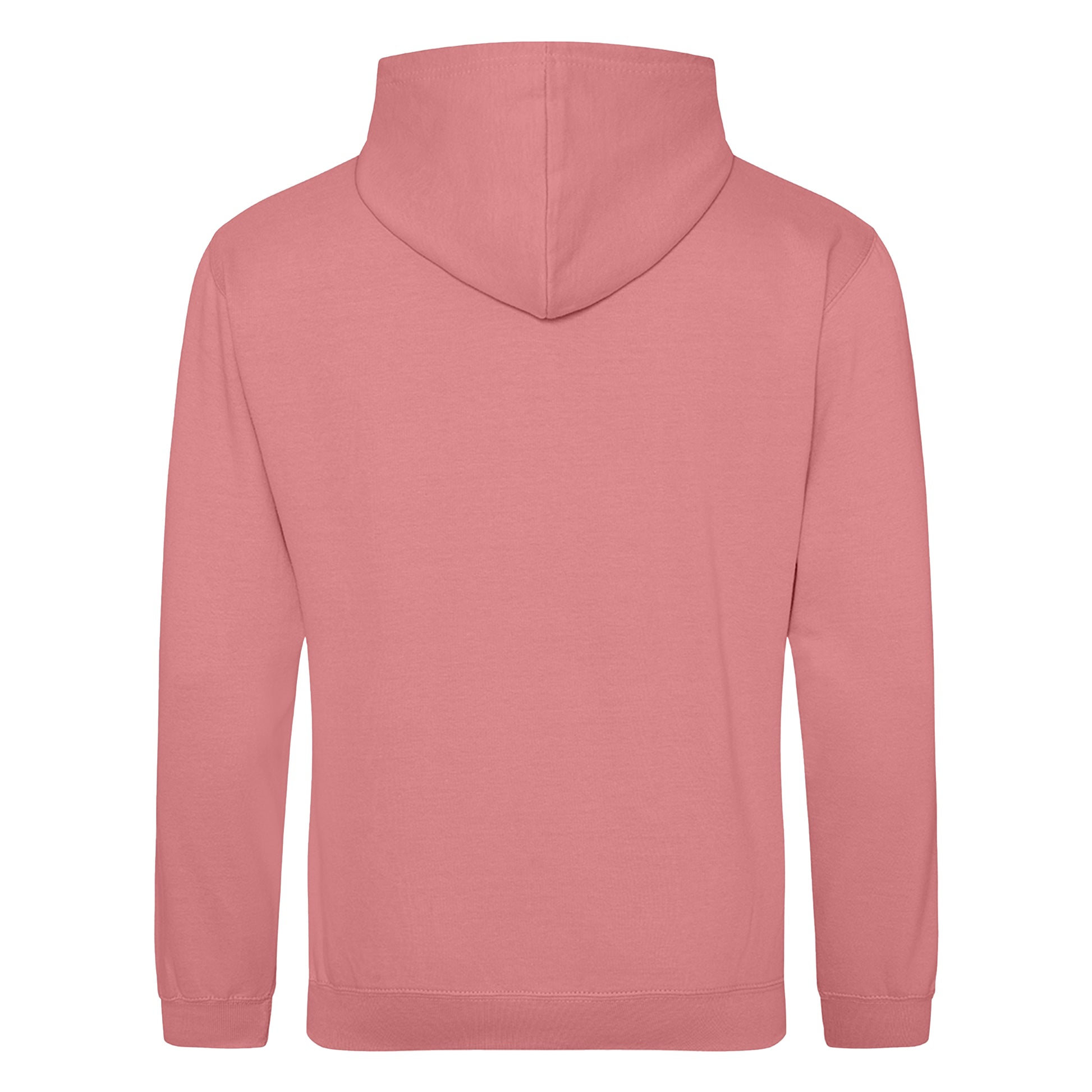 Dusty Rose - Back - Awdis Unisex College Hooded Sweatshirt - Hoodie