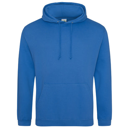 Sapphire Blue - Front - Awdis Unisex College Hooded Sweatshirt - Hoodie