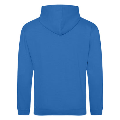 Sapphire Blue - Back - Awdis Unisex College Hooded Sweatshirt - Hoodie