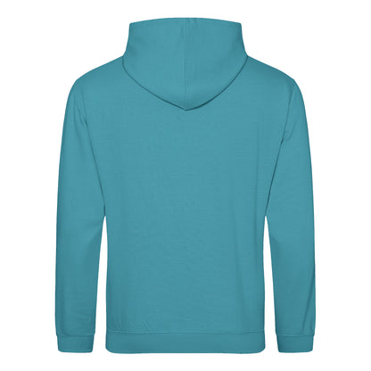 Lagoon Blue - Back - Awdis Unisex College Hooded Sweatshirt - Hoodie