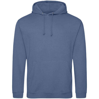 Atlantic Blue - Front - Awdis Unisex College Hooded Sweatshirt - Hoodie