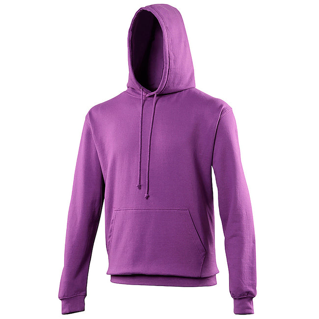 Magenta Magic - Side - Awdis Unisex College Hooded Sweatshirt - Hoodie