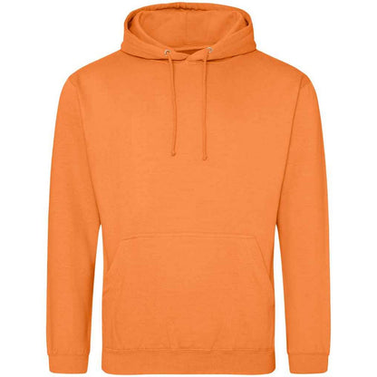 Light Orange - Front - Awdis Unisex College Hooded Sweatshirt - Hoodie