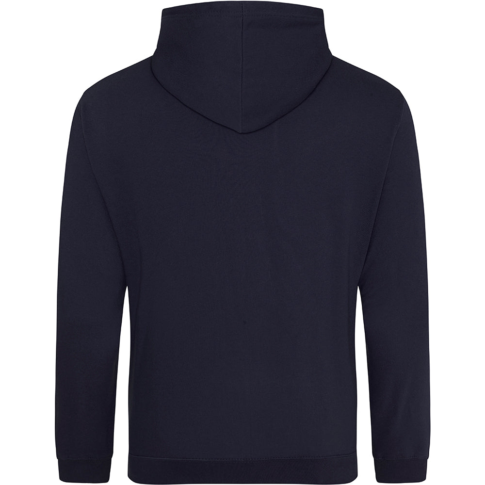 New French Navy - Back - Awdis Unisex College Hooded Sweatshirt - Hoodie