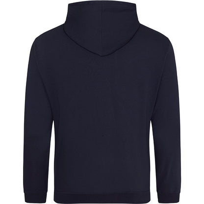 New French Navy - Back - Awdis Unisex College Hooded Sweatshirt - Hoodie
