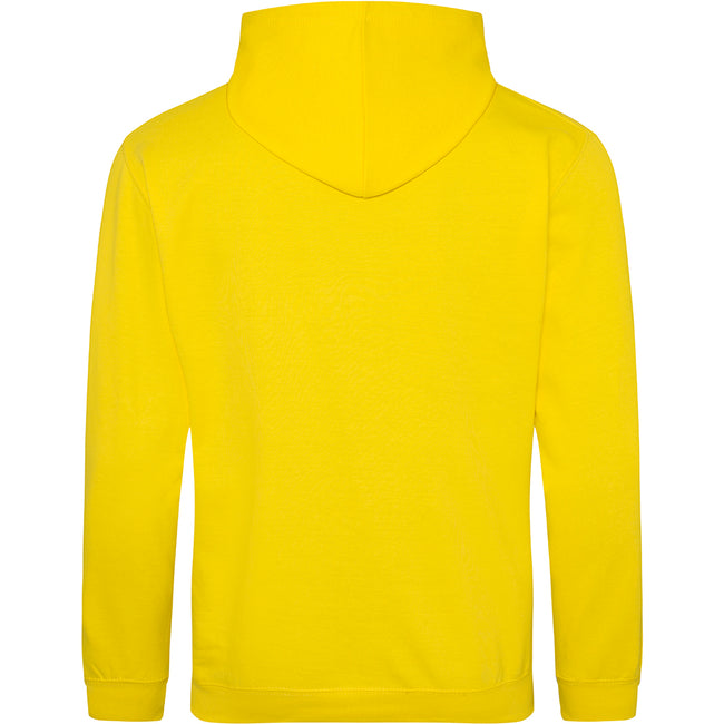 Sun Yellow - Back - Awdis Unisex College Hooded Sweatshirt - Hoodie