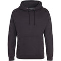 Black Smoke - Front - Awdis Unisex College Hooded Sweatshirt - Hoodie