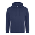 Denim Blue - Front - Awdis Unisex College Hooded Sweatshirt - Hoodie