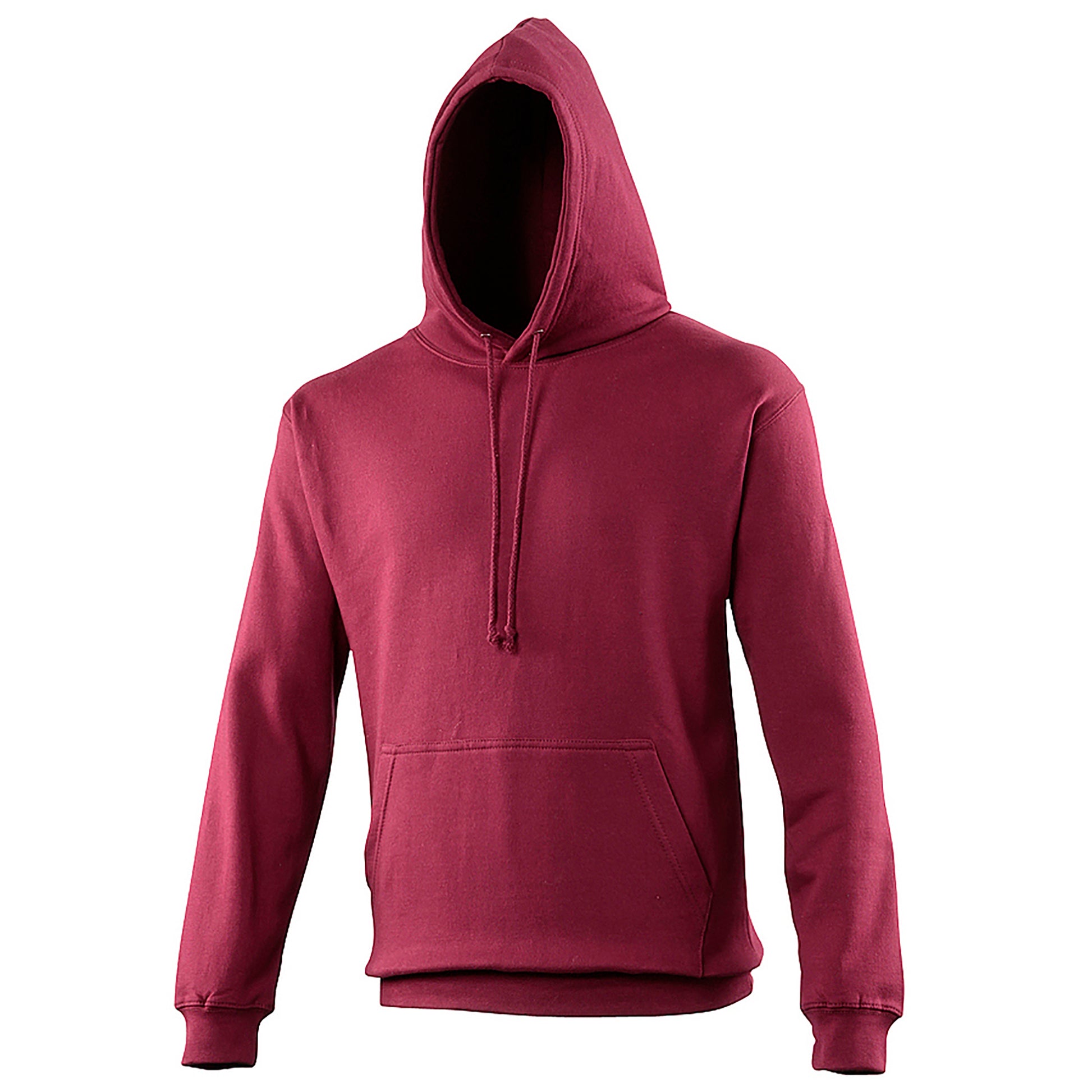 Burgundy - Side - Awdis Unisex College Hooded Sweatshirt - Hoodie