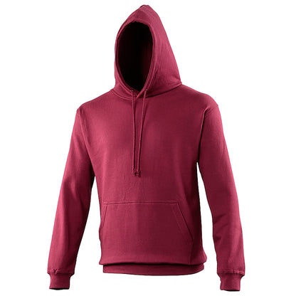 Burgundy - Side - Awdis Unisex College Hooded Sweatshirt - Hoodie
