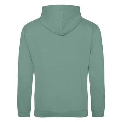 Moss Green - Back - Awdis Unisex College Hooded Sweatshirt - Hoodie