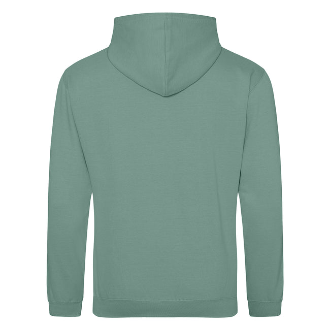 Moss Green - Back - Awdis Unisex College Hooded Sweatshirt - Hoodie