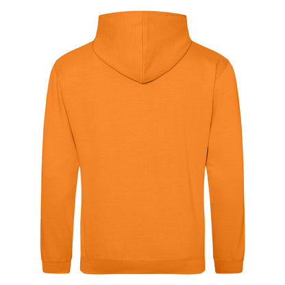Orange Crush - Back - Awdis Unisex College Hooded Sweatshirt - Hoodie