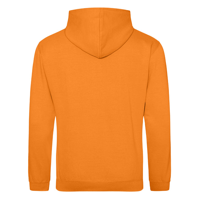 Orange Crush - Back - Awdis Unisex College Hooded Sweatshirt - Hoodie