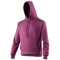 Plum - Front - Awdis Unisex College Hooded Sweatshirt - Hoodie