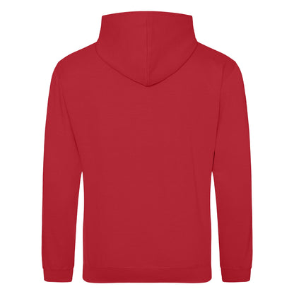 Red Hot Chilli - Back - Awdis Unisex College Hooded Sweatshirt - Hoodie