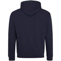 New French Navy-Heather Grey - Back - Awdis Varsity Hooded Sweatshirt - Hoodie